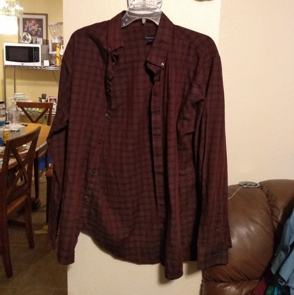 Maroon button up